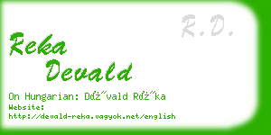 reka devald business card